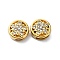Ion Plating(IP)  304 Stainless Steel Slide Charms, with Rhinestone, Real 18K Gold Plated, Star, 10.5x5mm, Hole: 6.5x2mm
