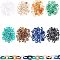 SUPERFINDINGS about 960Pcs Acrylic Linking Rings 8 Colors Quick Link Connectors Acrylic C-Clips Hooks Ring for Earring Necklace Jewelry Eyeglass Chain DIY Craft Making