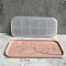 DIY Rectangle with Hand Dish Tray Silhouette Statue Silicone Molds, Storage Molds, for UV Resin, Epoxy Resin Craft Makinge, White, 280x122x15mm