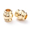 Brass Beads, Long-Lasting Plated, Column, Real 24K Gold Plated, 6x5.5mm, Hole: 3mm