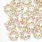 Brass Cubic Zirconia Charms, Cadmium Free & Nickel Free & Lead Free, Star and Moon, Clear, Real 18K Gold Plated, 12.5x10.5x2.5mm, Hole: 0.8mm