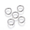 Tarnish Resistant 304 Stainless Steel Open Jump Rings, Stainless Steel Color, 7x1.2mm, Inner Diameter: 4.6mm, about 312pcs/50g