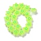Glass Imitation Jade Beads Strands, Hand Drawn Beads, with Enamel, Star, Lawn Green, 21.5x22x11mm, Hole: 1.3mm, about 20pcs/strand, 14.96 inch(38cm)