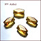 Imitation Austrian Crystal Beads, Grade AAA, K9 Glass, Faceted, Column, Goldenrod, 8x5.5mm, Hole: 0.7~0.9mm