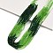 Transparent Gradient Color Glass Beads Strands, Segmented Multi-color Beads, Faceted Round, Green, 2mm, Hole: 0.5mm, about 160~178pcs/strand, 13.58 ~14.17 inch(34.5~36cm)