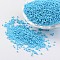 12/0 Grade A Baking Paint Glass Seed Spacer Beads, Sky Blue, 2x1.5mm, Hole: 0.7mm, about 2840pcs/50g
