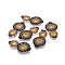 MIYUKI & TOHO Handmade Japanese Seed Beads Links, Loom Pattern, Cucurbit, Colorful, 32~33x17x1.5~2mm, Hole: 2mm