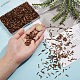 2000 шт. 4 вида стеклянных витых бусин SEED-GO0001-09B-3