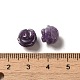 Натуральный лепидолит/фиолетовая слюда резные цветочные бусины G-O156-B-24-3