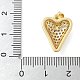 Латунные микро проложить кубического циркония подвески KK-K298-15D-G-3