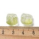 Выпечка расписные прозрачные стеклянные бусины GLAA-C035-01N-3