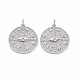 Латунные микропаве прозрачные подвески с фианитом KK-S356-695-1