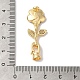 Латунные микро проложить кубического циркония раз за застежками KK-B098-05G-03-3