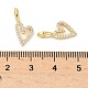 Латунные микро проложить кубического циркония подвески KK-I355-06G-3