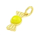 Подвески из латуни с эмалью в стойку KK-U021-04-G-3