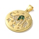 Латунные микро проложить кубического циркония подвески KK-Z042-26G-02-2