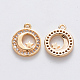 Латунные микро проложить кубического циркония подвески KK-T049-039G-NF-2