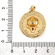 Латунные микро проложить кубического циркония подвески KK-U076-05G-4