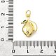 Латунные микро проложить кубического циркония подвески KK-F896-03A-G-3
