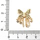Латунные микропаве прозрачные подвески с фианитом KK-S531-28G-3