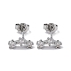 Серьги-гвоздики из циркония EJEW-D288-20P-2