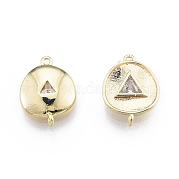 Подвески из латуни и прозрачного стекла KK-C006-08G