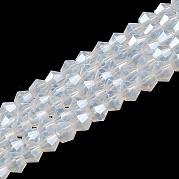 Имитация нефрита гальванических бисер пряди GLAA-F029-J4mm-C05