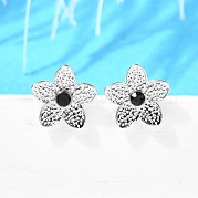 Серьги-гвоздики из нержавеющей стали 304 EJEW-F361-17P