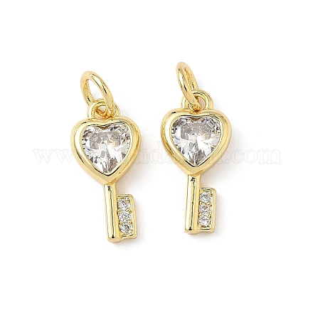 Латунные микро проложить кубического циркония подвески KK-L239-009G-1