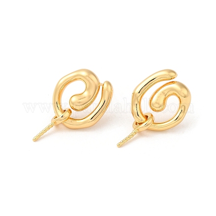 Фурнитура для серег-гвоздиков vortex из латуни KK-M270-30G-1