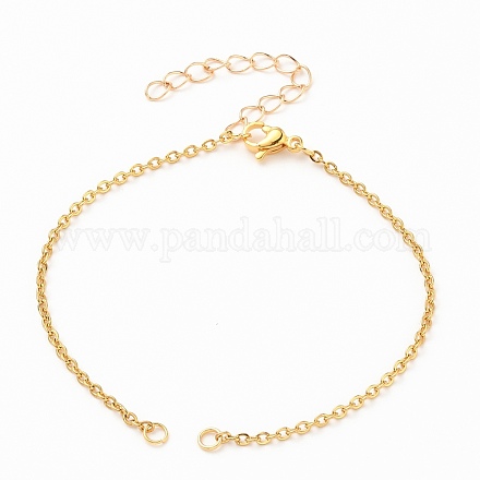 Изготовление браслета-цепочки из нержавеющей стали 304 AJEW-JB00782-02-1