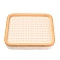 Fashion Velvet Wood Jewelry Boxes, Ring Display, Rectangle, PapayaWhip, 30.3x30.3x4.3cm