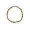 Natural Unakite Column Beaded Stretch Bracelet for Women