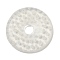 Handmade Millefiori Lampwork Pendants, Donut, White, 39x5mm, Hole: 8mm