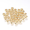 Brass Spacer Beads, Rondelle, Nickel Free, Real 18K Gold Plated, 5x3mm, Hole: 2.5mm