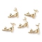 Brass Pendants, Cat, Golden, 21.5x22x5.5mm, Jump Ring: 6x1mm, Hole: 4mm
