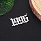 Stainless Steel Birth Year Charms, Old English, Stainless Steel Color, Birth Year 1996, 12.5x24x1.5mm, Hole: 1.2mm