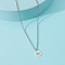 201 Stainless Steel Pendant Necklace for Men, Stainless Steel Color, Flower, 23.62 inch(60cm)