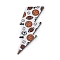 Double-side Printed Opaque Acrylic Pendants, Lightning Bolt, Brown, 52.5x29x2.5mm, Hole: 1.6mm