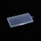 Polypropylene(PP) Bead Storage Container, Mini Storage Containers Boxes, with Hinged Lid, Rectangle, Clear, 11.4x6.5x1.2cm, Inner Size: 11.2x5.8cm
