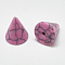 Synthetic Turquoise Beads, Half Drilled, Cone, Dyed, Hot Pink, 8.5x7.5~8mm, Hole: 1mm