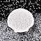 6/0 Inside Colours Transparent Glass Seed Beads, Teardrop, Top Drilled, White, 4~4.5x4x3mm, Hole: 1~1.2mm, about 100pcs/10g