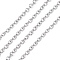 Tarnish Resistant 304 Stainless Steel Cable Chains, with Spool, Unwelded, Stainless Steel Color, 4x3x0.8mm, about 32.8 Feet(10m)/roll