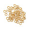 304 Stainless Steel Open Jump Rings, Real 18K Gold Plated, 2.5x0.4mm, Inner Diameter: 1.4mm