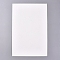 Imitation Leather Fabric Sheets, for Garment Accessories, White, 30x20x0.05cm