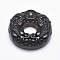Natural Obsidian Pendants, Donut, 38x10mm, Hole: 1.5mm