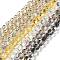 Electroplate Rondelle Glass Beads Strands, Faceted, Mixed Color, 7.5x7mm, Hole: 1.4mm, about 70pcs/strand, 19.69''(50cm)