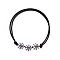 Black, show in picture 1Woven bracelet, Basketball, Football, and Rugby Beaded Bracelet
