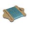 Waxed Nylon Cord, Dark Cyan, 0.45mm, about 21.87 yards(20m)/card
