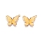 Rack Plating Alloy Enamel Pendants, Cadmium Free & Nickel Free & Lead Free, Light Gold, Butterfly Charm, Light Khaki, 23.5x21x3mm, Hole: 1.2mm